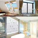 Hibiscus Flower PVC Waterproof Anti Oil Frosted Opaque Glass Window Film