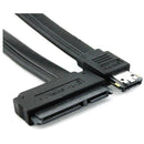 12V 0,5 m SATA 22 pin madre turno Poder eSATA USB 2 in 1 cable de datos