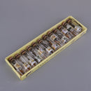 12Pcs Charms Empty Glass Cork Wish Bottles Pendant Vials Clear for Necklace