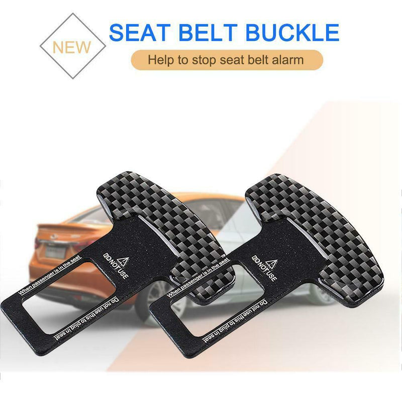 2 Pack Car Seat Belt Buckle Clip Clamp Spun Compatible With For Most Cars