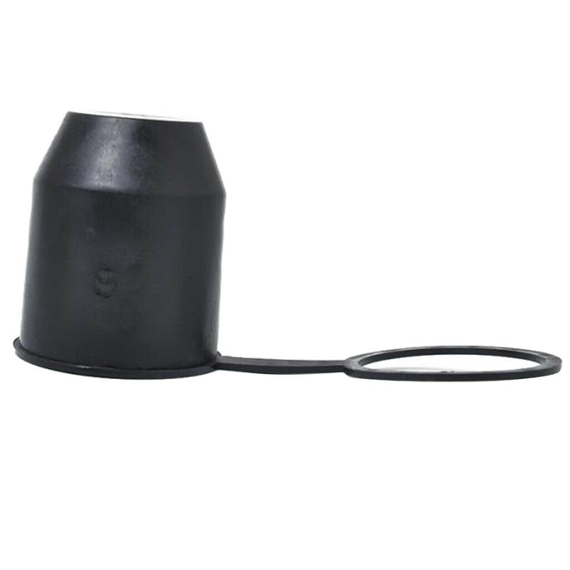 1 X Trailer Hitch Receiver 50mm Trailer Black Rubber Ball Cover Cap