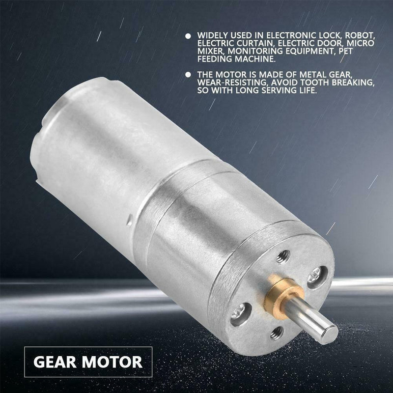 25GA370 Metal Low Speed High Torque Gear Motor DC Gear Reduction (100RPM)