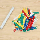 50Pcs Colourful Plastic Paper Filing Prong Fasteners Clips Binding