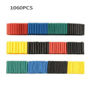 1060x 2:1 Polyolefin Heat Shrink Tubing Tube Sleeve Wrap Wire Assortment 12 Size