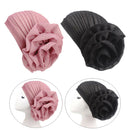 2x Women Large Muslim Flower Hijab Turban Ruffle Head Chemo Scarf