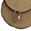 20 Mini Steel Quick Open Screw Lock Key Chain Hook Carabiner Safety Clasp