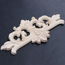 22*10 cm Wood Carved Corner Onlay Applique Decor Furniture Craft Unpainted V4G6