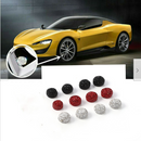 4 White Bling Car Rhinestone Tire Valve Caps Diamond Shining Air Caps Accessorie