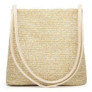 Women's Handbag Fashion Beautiful Straw Woven Tote Large Summer Beach Shoul J3E3