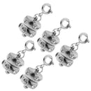 5 Sets Diamante Lobster Clasp Claw Clasp Magnet Clasp For Jewelry Making