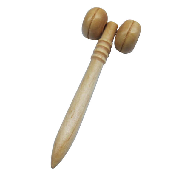 2x Wooden Roller Health Massager Reflexology Face Body Stress Relief Relax Sp.AU