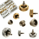 60PCS Watch Crown Repair Parts 5.3mm 6.0mm 7.0mm with Tube O-ring and Gasket