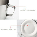 Milk Frothing Pitcher With Thermometer Stainless Steel 600ml Coffee Frothin D6H1