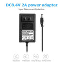 8.4V 2A 18650 Lithium Battery Charger DC5.5mm Power Adapter Charger (US)