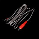 Replacement repair Speaker Bare Wire cable 5ft With RCA Plug to Stripped Ends FT
