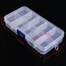 10 Slots Compartments Fishing Hook Bait Lure Box Tackle Storage Container Case