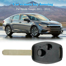 2 Buttons Remote Auto Car Key Fob Case Blank Key Shell for City Civic CR-V