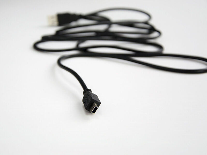 1PC Black PVC USB 2.0 Male to Mini 5 Pin B Data Charging Cable Cord Adapter DS