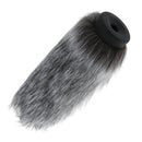 Black Gray Interview Microphone Windscreen Furry Mic Cover 9.45inch