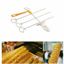 1 Set Stainless Steel Tornado Potato Spiral Cutter Slicer Spiral Potato Chi