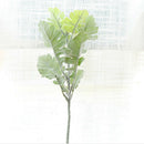 2x Artificial Focking Plants Senecio Leaves Bush Flower Bouquet Branch