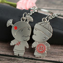 1Pair Boy and Girl Bride Groom Keychain Couple Lover Keyring GifME