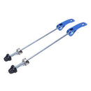 2x bicycle quick release axle clamping lever safety set axis Blue I2G1