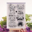 Christmas deer Transparent Silicone Clear Stamp Scrapbook EmbossingAlbumDecorGG