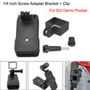 Expansion 1/4 inch Screw Adapter Bracket + Clip For DJI Osmo Pocket Gimbal