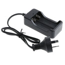 3.7V Lithium Battery Charger for 18650 16340 14500 AU Plug with Flashlight