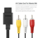1.8 Meters Composite AV Audio Video Cords Cable for Nintendo N64 Gamecube