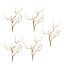 5PCS Simulation Tree Branches Twig Home Wedding Floral Arrangement -Coffee