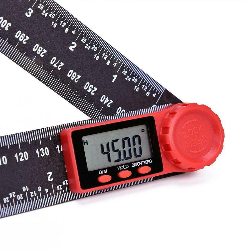 200mm Digital Protractor Ruler Inclinometer Goniometer Level Measuring Meter DIY