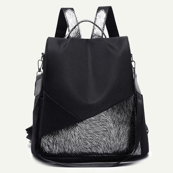 Multifunction Anti-theft Backpacks Women Shoulder Top-handle Bags (Black)