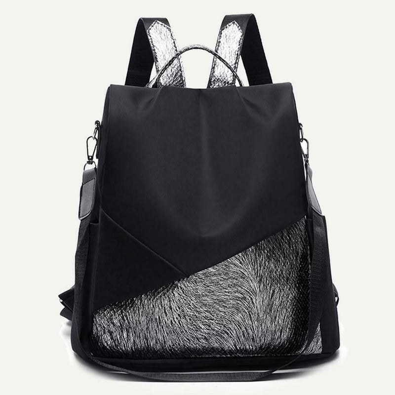 Multifunction Anti-theft Backpacks Women Shoulder Top-handle Bags (Black)