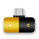 Jack Extension Earphone To Type C 3.5mm Aux Converter Adapter USB C 2 In 1 Chic
