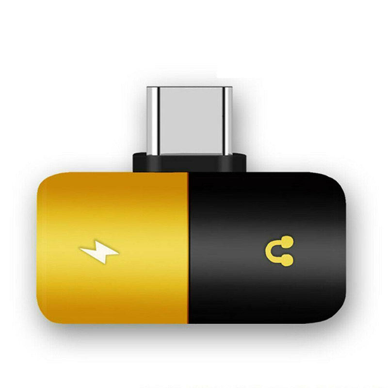 Jack Extension Earphone To Type C 3.5mm Aux Converter Adapter USB C 2 In 1 Chic