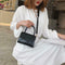 Alligator Pattern Shoulder Handbags PU Leather Women Crossbody Bags (Black)