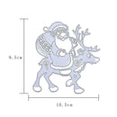 Santa Claus Elk Metal Cutting Dies Scrapbooking Craft Album Card DIY W7F7