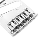 Metal Electric Guitar Saddle Bridge Tailpiece Plate - Chrome