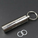 Travel Pill Box Bottle Holder Waterproof Container Keychain Medicine Case