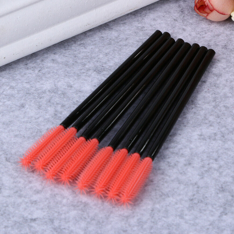 50pcs Disposable Eyelashes Brush Make Up Mascara Brush Kit (Pineapple) A