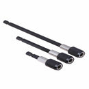 Magnetic Extension Extend Socket Hex Power Screwdriver Drill Bit Holder Black