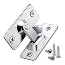 90 Degree Hasp Latch Lock Stainless Steel Windows Doors Anti-Theft Clasp