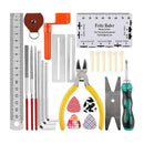Guitar Repair Maintenance Tool Kit String Action Ruler Gauge Hex Wrench Set