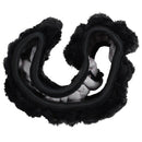 car Antislip Plush Stretchy Shield Case Steering Wheel Cover Black