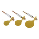 3pcs Metal Target  Plinking Target Yellow Color, 3 Size