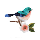 2pcs DIY Flower Craft Sewing Embroidered Sew/Iron On Applique Patch Birds YK