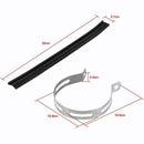 2 x Stainless Steel Universal Motorcycle Exhaust Pipe Bracket Replacement 14.5cm