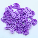 26 Alphabet Letter Fondant Cookie Cutter Mold Chocolate Cake Embosser Mould